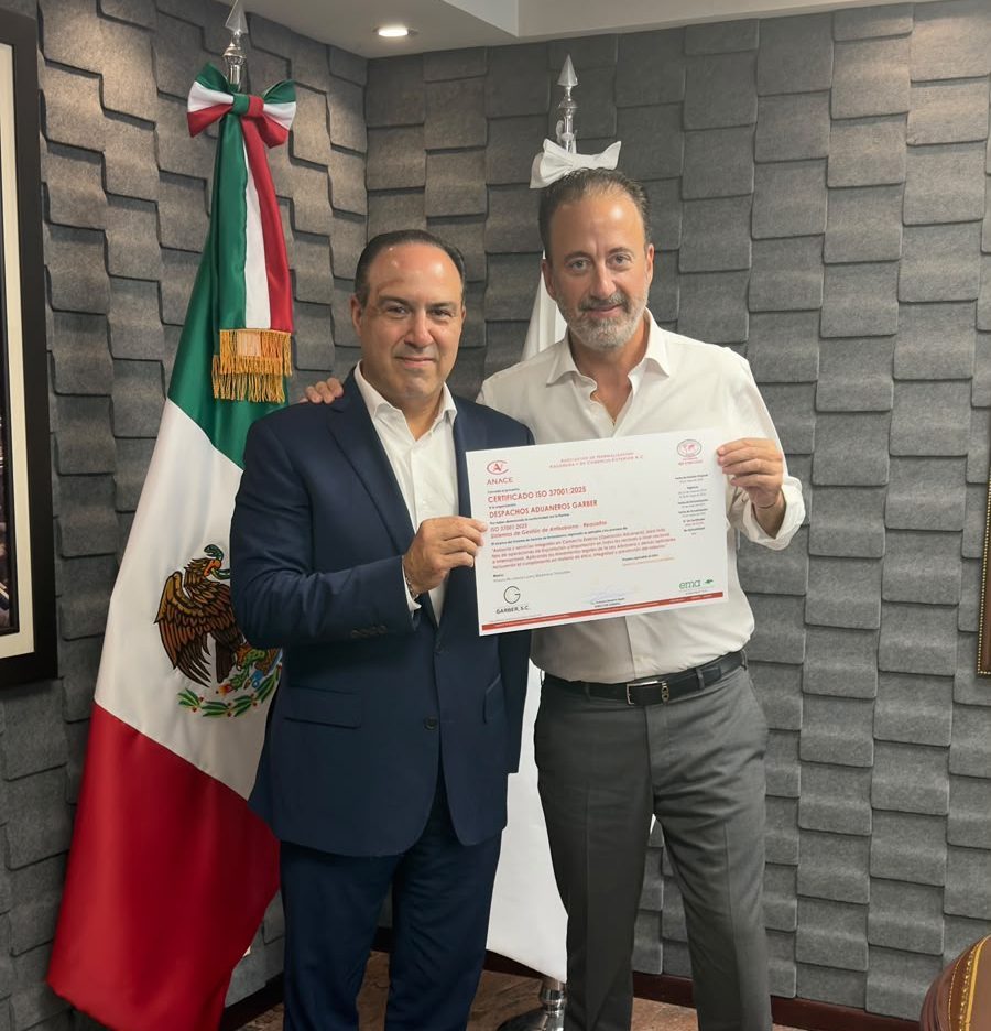 Reconocimiento de CAAAREM a Garber por la certificación ISO 37001:2025